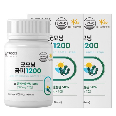 쇠미역 곰피 추출물 분말 정 타입 90정 x 2개