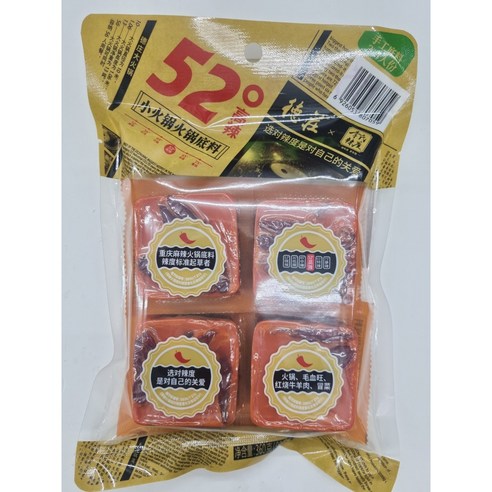 [오늘의 아시아푸드] 덕장x이씨라도 덕장시아오훠궈훠궈디료 52도 1개, 2개, 5개, 10개