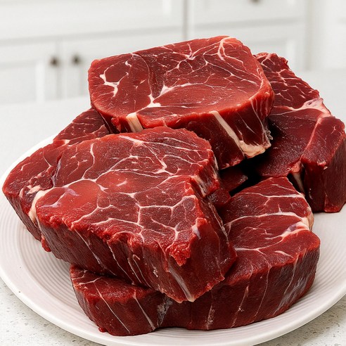호주청정우 부드러운 소사태살 1kg 겉지방 완벽제거 곡물등급, 1개, 1kg