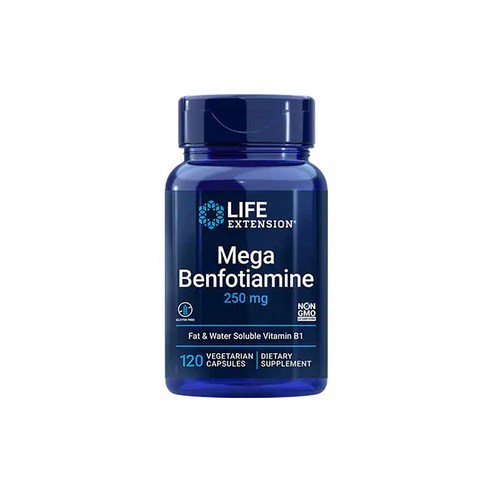 Life Extension Mega Benfotiamine 라이프 익스텐션 메가 벤포티아민 비타민B1 250mg 120베지캡슐