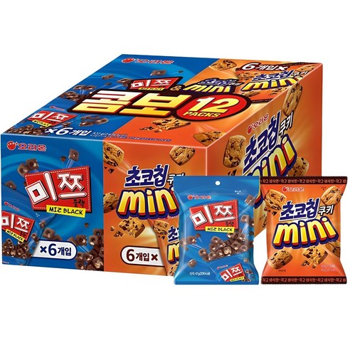 오리온 초코칩 45g x 6p + 미쯔 미니 42g x 6p
