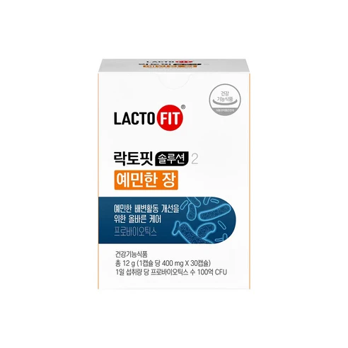 [COSTCO] 종근당건강 락토핏 솔루션2 (예민한 장)*1, 400mg, 30개