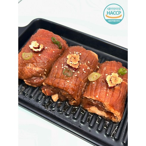 [국내산] 제주흑돼지왕구이1kg (1팩/2팩)