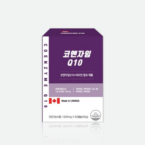 웰러스 코엔자임Q10 비타민 함유 건강기능식품 500mg 60캡슐