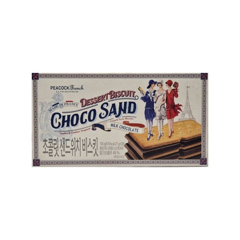 피코크 초콜릿 샌드위치 135g x 4개 총 540g