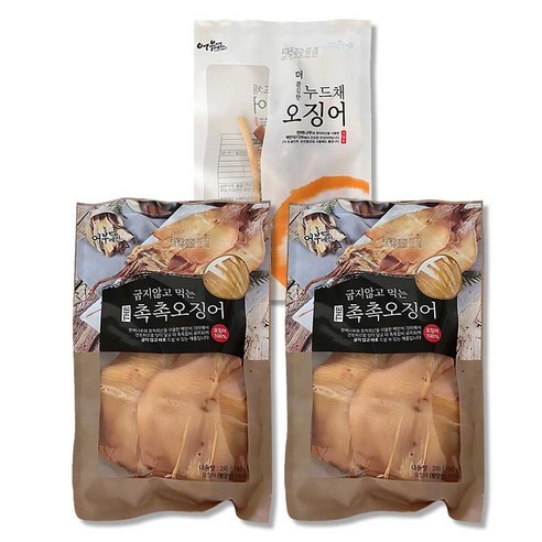 어부예찬 촉촉오징어 왕특대 4미(2미X2봉)+오징어채 1봉(50g)