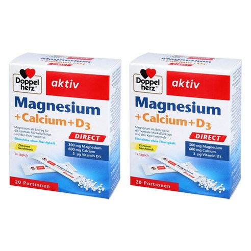 도펠헤르츠 액티브 마그네슘 300mg + 칼슘 600mg D3 5mcg