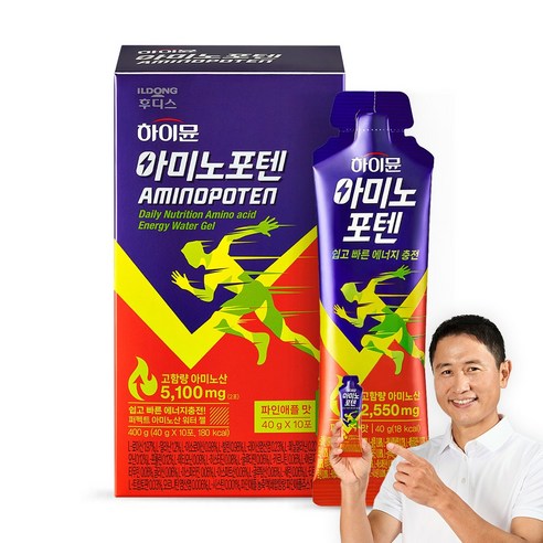 일동후디스 하이뮨 아미노포텐 에너지젤 아미노산 2550mg  파인애플맛