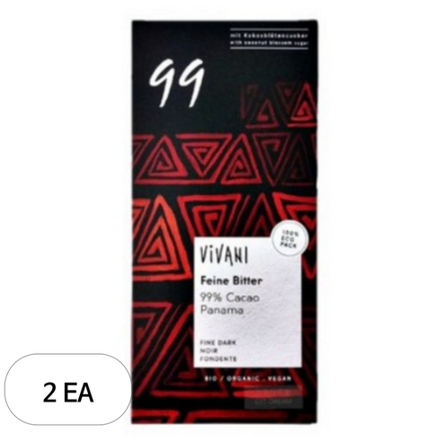 비바니 유기농 다크 % 초콜릿, 80g, 2개