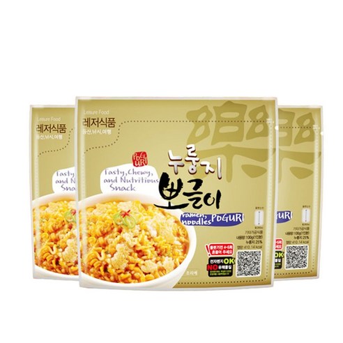 (10+1개 세트) 누룽지 즉석 뽀글이 군대 PX 캠핑 봉지라면 탕비실 간식 100g