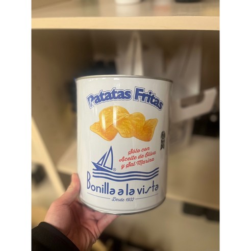 [Bonilla a la vista] 스페인 보니야 오리지널 감자칩 275g 캔 패키징