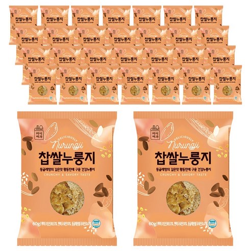 미식백과 찹쌀 누룽지 60g, 60g, 30개