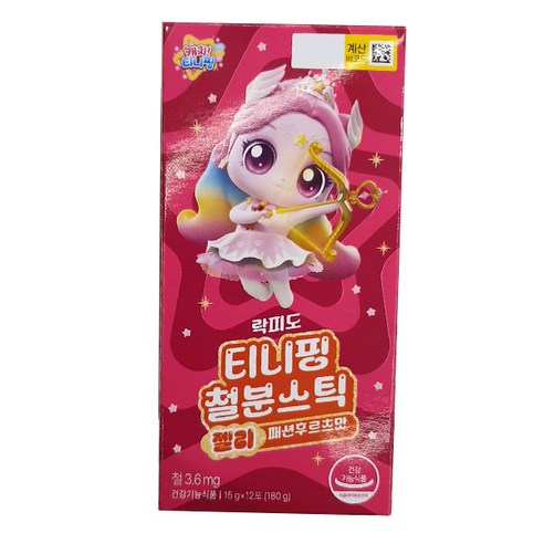 락피도 티니핑 철분스틱 12포 걱정마요 패션후르츠