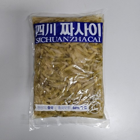 용차 짜사이 1kg 무절임 짜싸이 중식밑반찬, 4개, 1kg