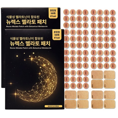 뉴렉스 식물성 멜라토닌 함유 멜라토 패치 숙면 수면 패치