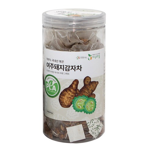 지구마을 생분해필터 PLA 국내산 여주돼지감자차 삼각티백