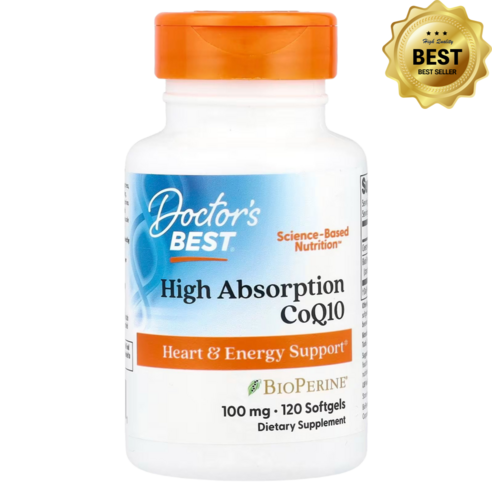 Doctor's Best 닥터스베스트 코엔자임 Q10 100 mg 120 베지 캡슐, 120정, 1개
