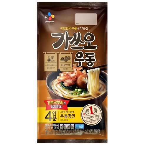 CJ [냉장] 가쓰오우동 4인분, 933.2g, 5개