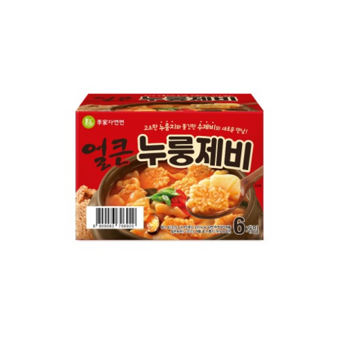 이가자연면 얼큰 누룽제비 6인분(133.5gX6) 누룽지 수제비 / 코스트코