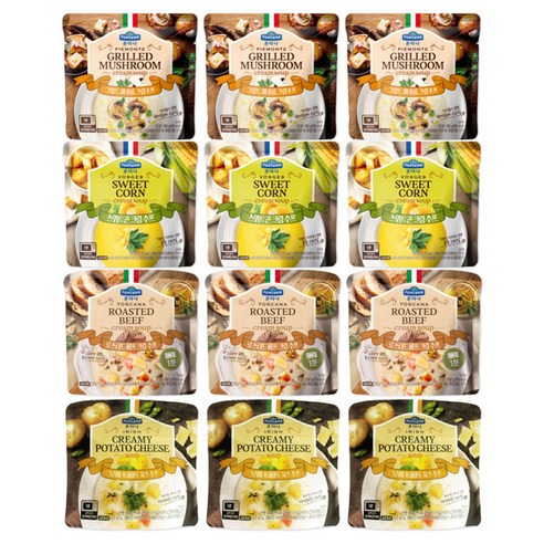 폰타나 스프 4종 총 12개입, 180g, 12개