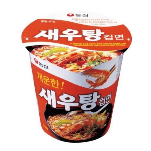 농심 새우탕 컵라면 소 67g