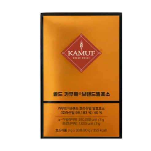 그레인온 골드카무트 브랜드밀 효소G 30p, 3g, 90개