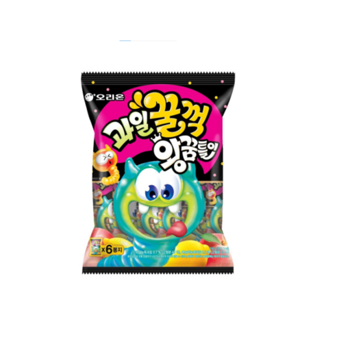 오리온 과일꿀꺽 왕꿈틀이 75g x 18입 아이들간식