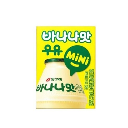 빙그레 바나나맛 우유 MiNi, 120ml, 6개