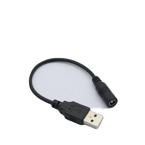 CoCoPink / Coms USB 전원 젠더 (USB M to DC 5.5/2.1 F) 20cm