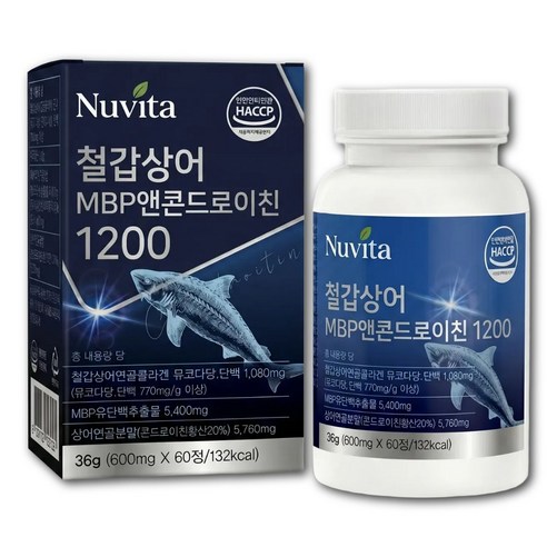 뉴비타 MBP 앤 콘드로이친 1200 [15개구매시 포사인 콘드로이친 1200 돼지연골 유래 사은품 증정]