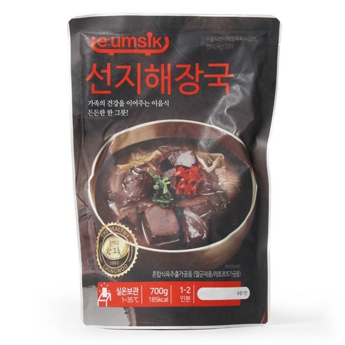 이음식 선지해장국 700g 실온보관 1-2인분