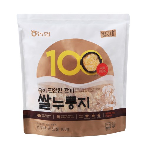 밥심 쌀누룽지, 700g, 3개