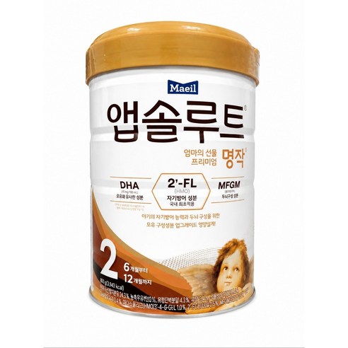 앱솔루트 프리미엄 명작 분유 2단계, 800g, 1개입, 1개