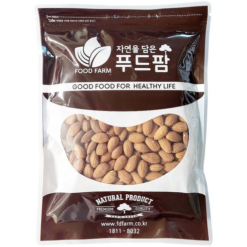 푸드팜 볶음 아몬드 캘리포리아, 1개, 500g