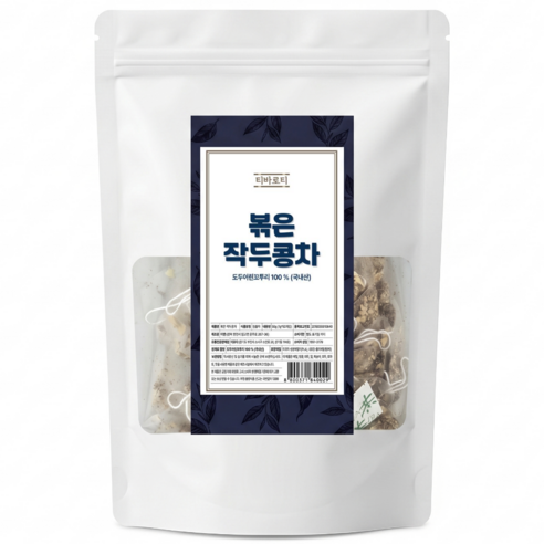 티바로티 50티백 국내산 볶은작두콩차, 1개, 50개입, 1g