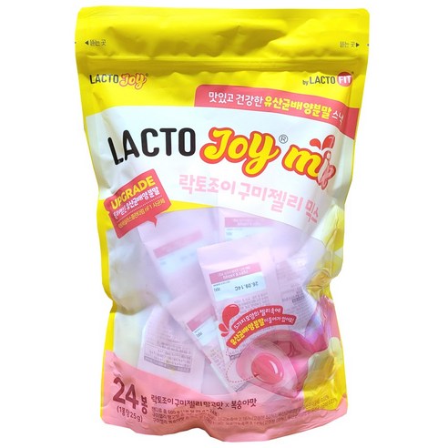 락토조이 구미젤리 복숭아맛 + 망고맛 600g