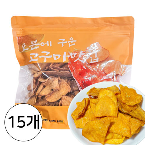 오븐에 구운 고구마맛칩, 15개, 300g