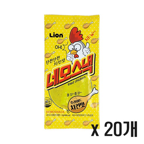 네모스낵 후라이드 치킨맛 20개, 13g, 20개