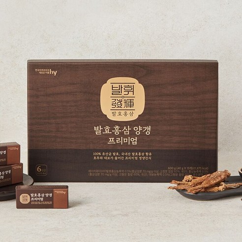 한국야쿠르트 HY 홍삼양갱 프리미엄 600g (40g x 15개)