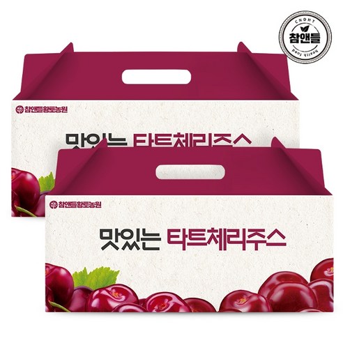 참앤들황토농원 [참앤들황토농원] 맛있는 몽모랑시 타트체리주스 30포 2박스, 70ml, 60개