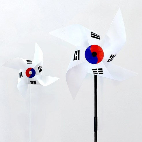 키움아트 태극기바람개비 DIY만들기, 태극기왕바람개비37cm 10개(벌크포장)