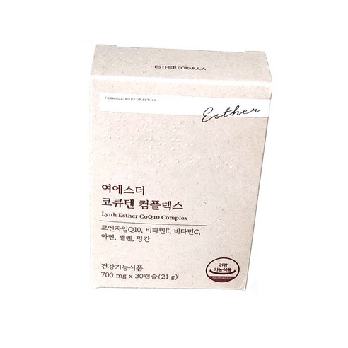 [본사직영] 여에스더 코큐텐 컴플렉스 (코엔자임Q10) 국민영양 프로젝트