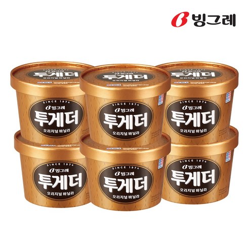 빙그레 투게더 바닐라 홈 한박스 아이스크림
