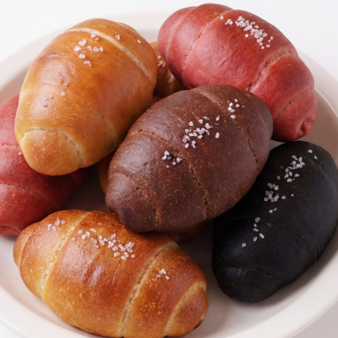[엣홈045] 소금빵 90g 펄솔트포함 냉동생지 소용량 냉동생지 카페 디저트 카페납품