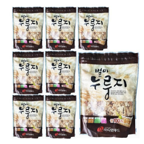 [주식회사 유일유통] 다원푸드 별미누룽지 600g, 8봉