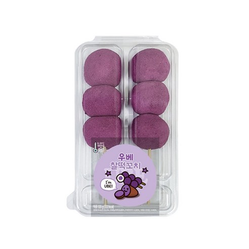 우베찰떡꼬치 120g x 10개, 10개, 120g