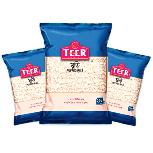 Teer Puffed Rice Muri 퍼피드 라이스 쌀과자 뻥튀기, 250g, 1개