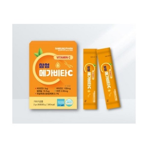 삼성제약 삼성 메가비타C 2g x 30포 (Araium), 30회분