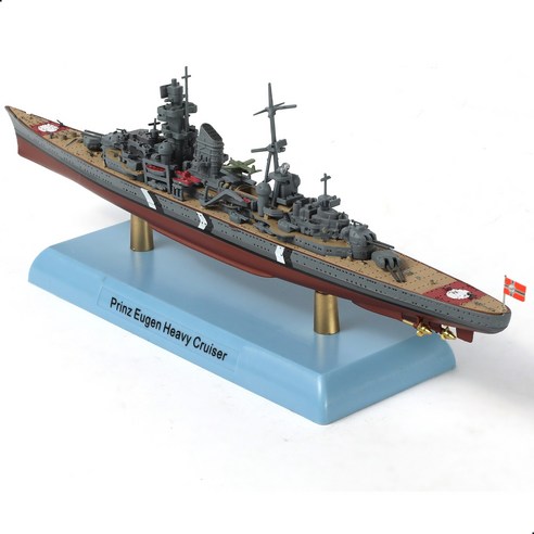 1/350 스케일 U-47 독일 해군 잠수함 합금 모델 디스플레이 스탠드 포함 성인 컬렉션, 1개, BD005-수상 시설이 있는 독일 순양함 오이겐