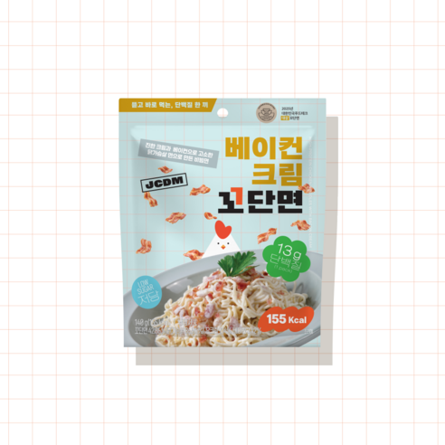 JCDM 베이컨 크림 꼬단면 140g 2EA
